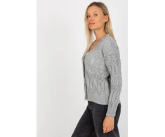 Megztinis Sweter Damski LC 8022.04P Pilkas - Rue Paris