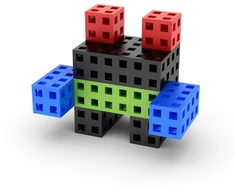 Meli Cube konstruktorius (100 el.)