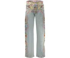 Mėlyna jeansy moterims Desigual Versalles