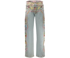 Mėlyna jeansy moterims Desigual Versalles