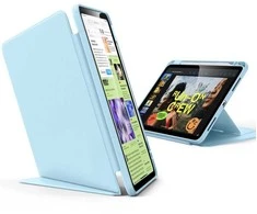 Mėlynas apsauginis atverčiamas dėklas iPad planšetėms