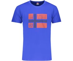 Mėlynas T-SHIRT MĘSKI Z KRÓTKIM RĘKAWEM NORWEGIA 1963