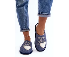 Mėlynos namų šlepetės Step in style