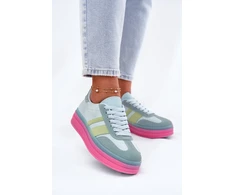Mėlynos sportbačiai su platforma Step in style