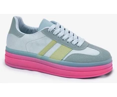Mėlynos sportbačiai su platforma Step in style