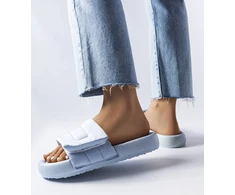 mėlynos Velcro šlepetės