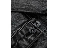 Men's denim katana jacket with washem - graphite V5 OM-JADJ-0219