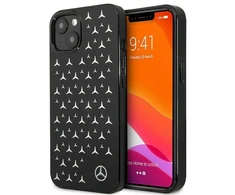 Mercedes MEHCP13SESPBK Apple iPhone 13 mini 5,4″ juodos spalvos kietas dėklas Sidabrinis Stars Pattern