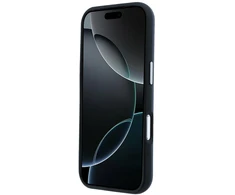 „Mercedes“ odinis pusiau apvyniojamas „Iconic Line MagSafe“ dėklas, skirtas „iPhone 17 Pro“ – tamsiai mėlynas Mėlyna