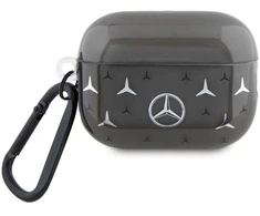 Mercedes MEAP28DPMGS AirPods Pro 2 (2022/2023) Dėklas juodos spalvos Large Star Pattern
