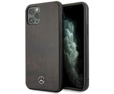 Mercedes Benz Apple iPhone11 PRO Mercedes Hard dėklas Wood Line Rosewood (MEHCN58VWOBR) rudos spalvos