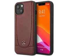 Mercedes MEHCP14MARMRE Apple iPhone 14 Plus / 15 Plus 6.7″ Raudona kietas dėklas Leather Urban Bengale