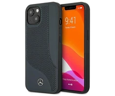 Mercedes MEHCP13SCDONA Apple iPhone 13 mini 5,4″ navy kietas dėklas Leather Perforated Area