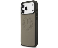 Mercedes odinis „MagSafe“ dėklas su vintažiniu logotipu „iPhone 17 Pro Max“ – Smėlio spalvos
