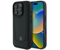 Mercedes MEHCP16XARMBK Apple iPhone 16 Pro Max 6.9″ juoda/juodos spalvos kietas dėklas Leather Urban