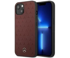Mercedes MEHCP13SPSQRE Apple iPhone 13 mini 5,4″ red kietas dėklas Leather Stars Pattern