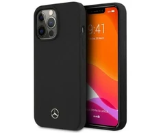 Mercedes MEHMP13LSILBK Apple iPhone 13 Pro / 13 6.1″ juodos spalvos kietas dėklas Silicone MagSafe