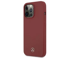 Mercedes Silikoninis Line dėklas iPhone 13 Pro Max - Raudonas