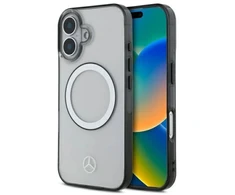 Mercedes MEHMP16S23HUOKC Apple iPhone 16 6.1″ skaidrus kietas dėklas Printed logo MagSafe