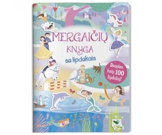 Mergaičių knyga su lipdukais. Daugiau nei 100 lipdukų!