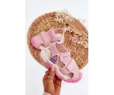 Mergaičių sandalai su velcro Big Star NN374238 Rožinė