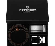 Diržas vyrams Peterson PTN KL-B006-S001 Juodas-BROWN