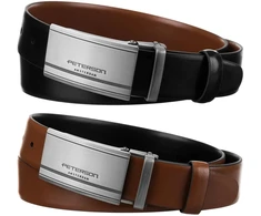 Meski komplektas prezentowy skóra naturalna Peterson PTN KL-B006-S001 Juodas-BROWN