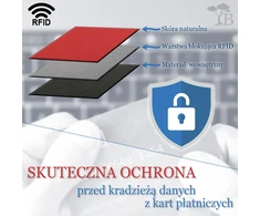 Męski portfel skórzany duży vertikalus PREMIUM LEGENDARNA SKÓRA lico ruda Beltimore P11