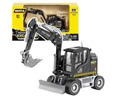 Huina Metalinė Ekskavatoriaus ir Buldozerio Modelis 1:50, Juodas