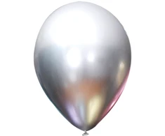 Metaliniai sidabriniai balionai – Šventės dekoracija