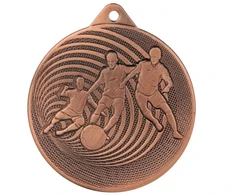 METALO MEDALIS FUTBOLO FI 70 MMC3070 - BRONZINIS