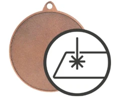 Metalo medalis su graviravimu ant laminato