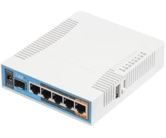 Ausinės MikroTik RB962UiGS-5HacT2HnT PoE maršrutizatorius hAP ac 500 Mbit/s baltas