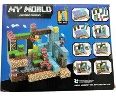 Minecraft magnetinis blokelių / kaladėlių rinkinys - 220 vnt