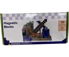 Minecraft magnetinis blokelių rinkinys - 100 vnt