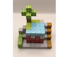 Minecraft magnetinis blokelių rinkinys - 100 vnt