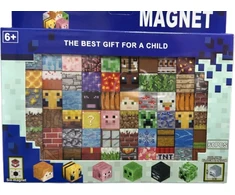 Minecraft Stiliaus Magnetinis Kaladėlių Rinkinys - 60 vnt