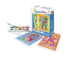 Mini Akvarelės rinkinys - Drambliai