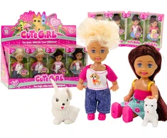 Lean Toys Lėlė su gyvūnėliu Little Animal Doll