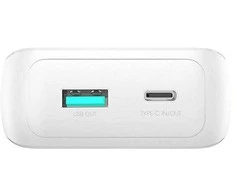 Mini maitinimo bankas su įmontuotais laidais JR-PBC06 30W 10000mAh - baltas