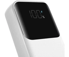 Mini maitinimo bankas su įmontuotais laidais JR-PBC06 30W 10000mAh - baltas