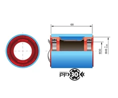 Miniklio velenas FSA PF30 Road 46 x 68 mm