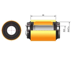 Miniklio veleno adapteris FSA MTB M3/46x68 AL