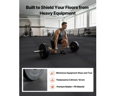 VEVOR Dėlionės sporto kilimėlis, 24 vnt., juodas