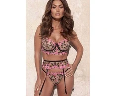 Minkšta pusiau korsetinė liemenėlė Kinga Frou Frou SC-1236