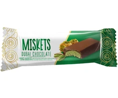 Miskets Dubai Milk Pistachio Chocolate 25g x 24 pcs x 6 display (TR)