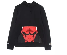 Mitchell &amp; Ness NBA Čikagos Bulls Džemperis su trumpintu logotipu, Juodas