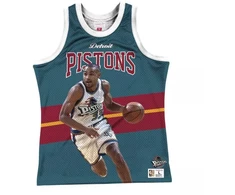 Mitchell &amp; Ness NBA Detroit Pistons Grant Hill berankoviai marškinėliai