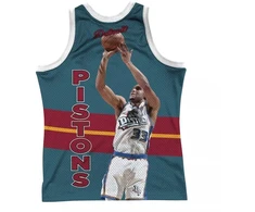 Mitchell &amp; Ness NBA Detroit Pistons Grant Hill berankoviai marškinėliai