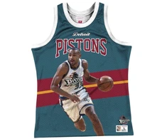 Mitchell &amp; Ness NBA Detroit Pistons Grant Hill berankoviai marškinėliai